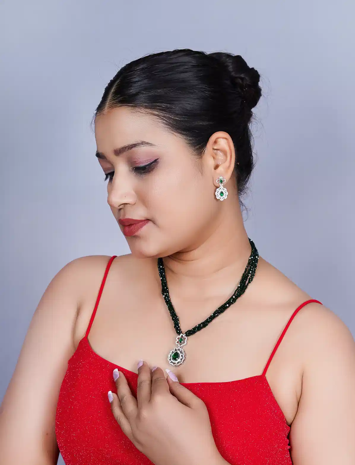 Neelima Sapphire Dori Necklace